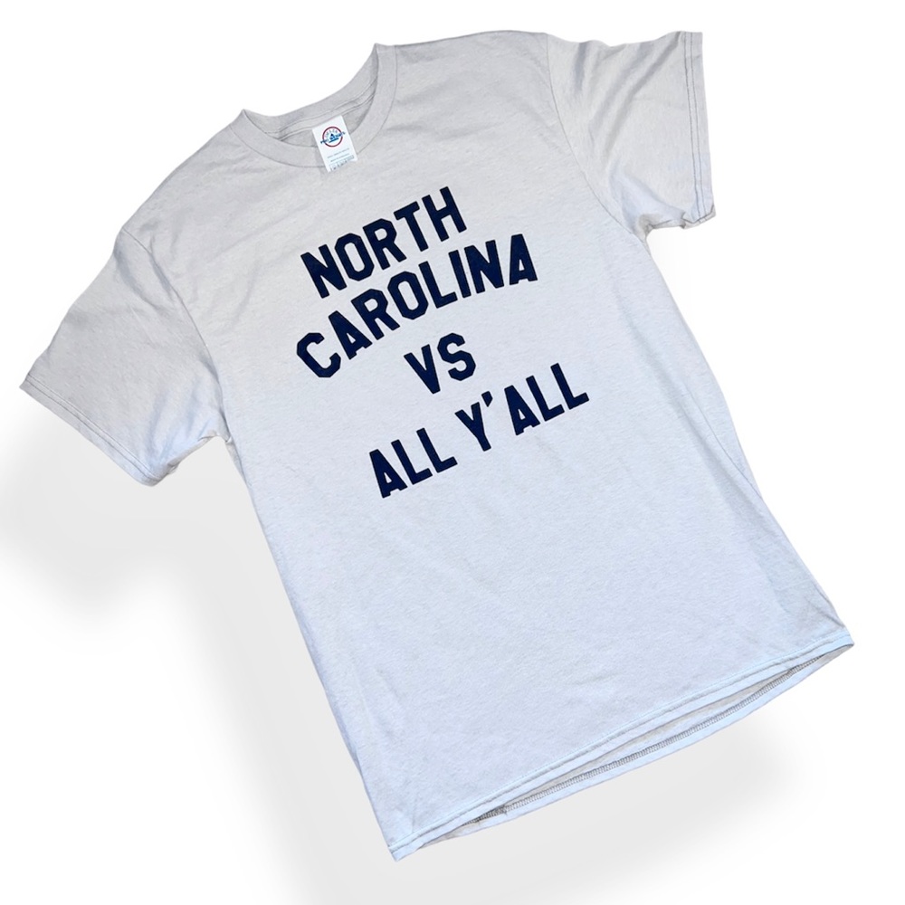 New w/onTags North Carolina vs All Tee shirt Gray and Navy Unisex small